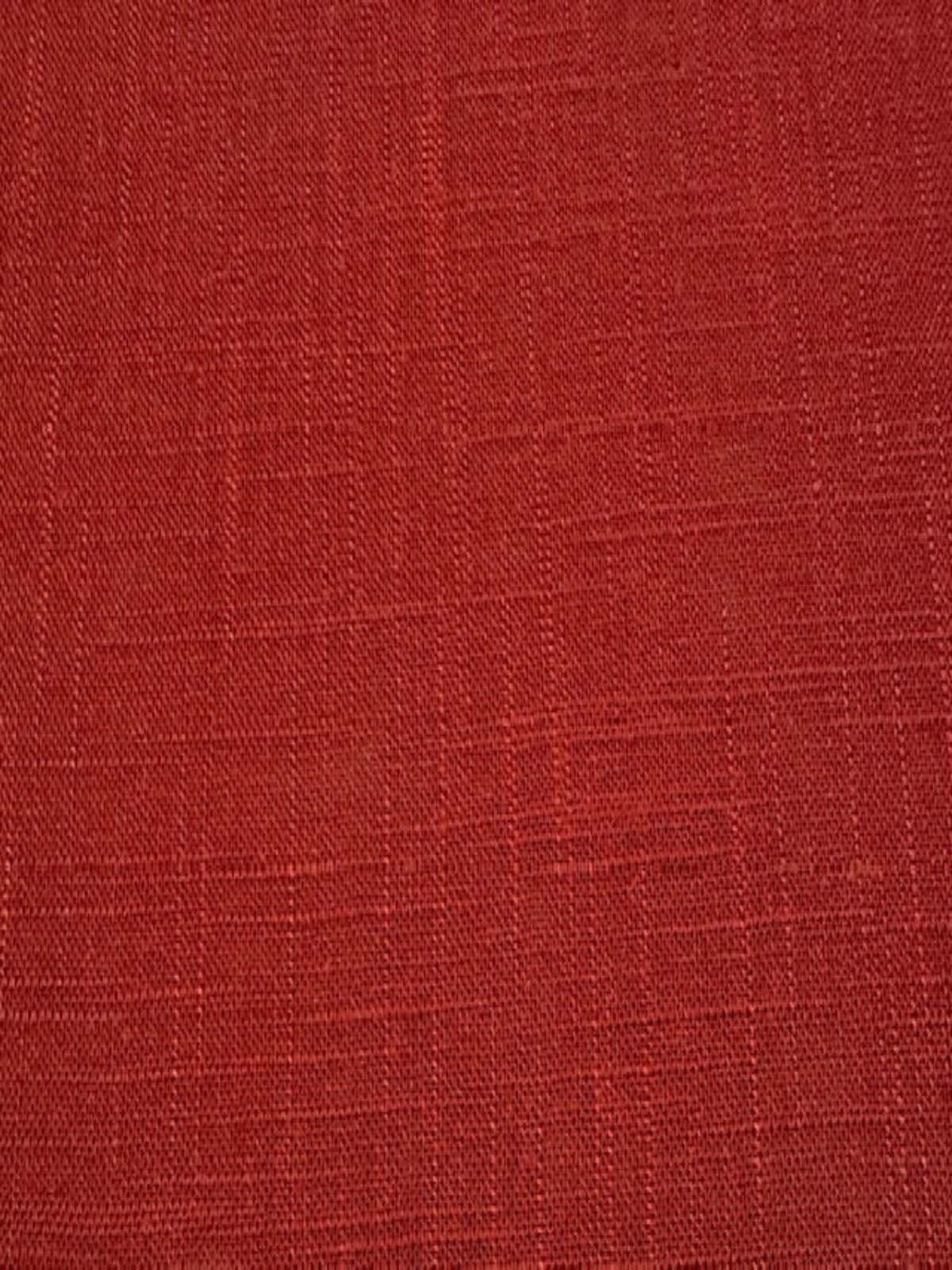 Terracotta Linen/Viscose Mix, Slubbed Look