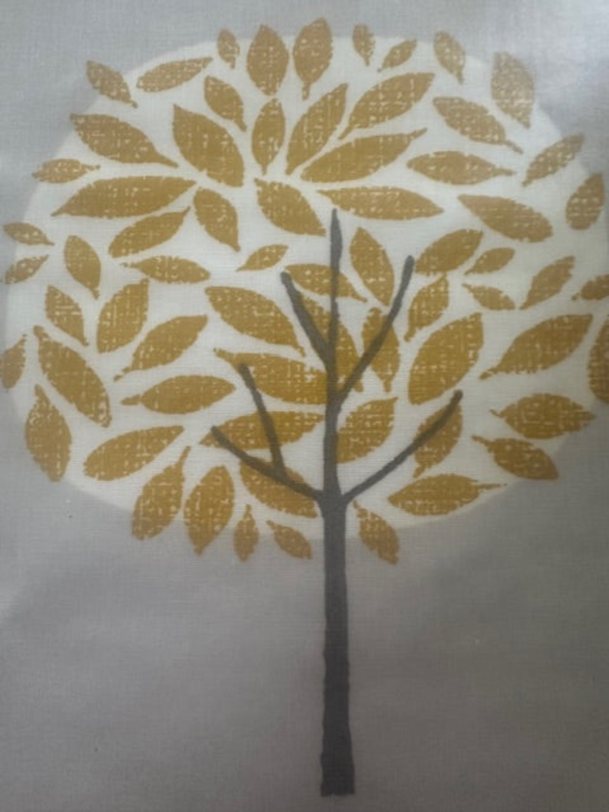 Tree on Silver PVC Coated Cotton