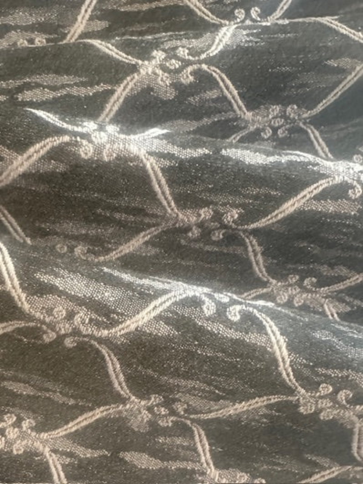 Black Trellis Jacquard