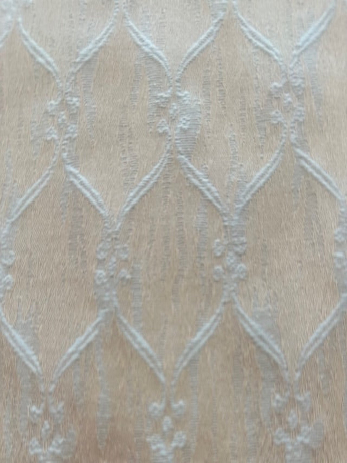 Pale Duck Egg/Pale Gold Trellis Jacquard