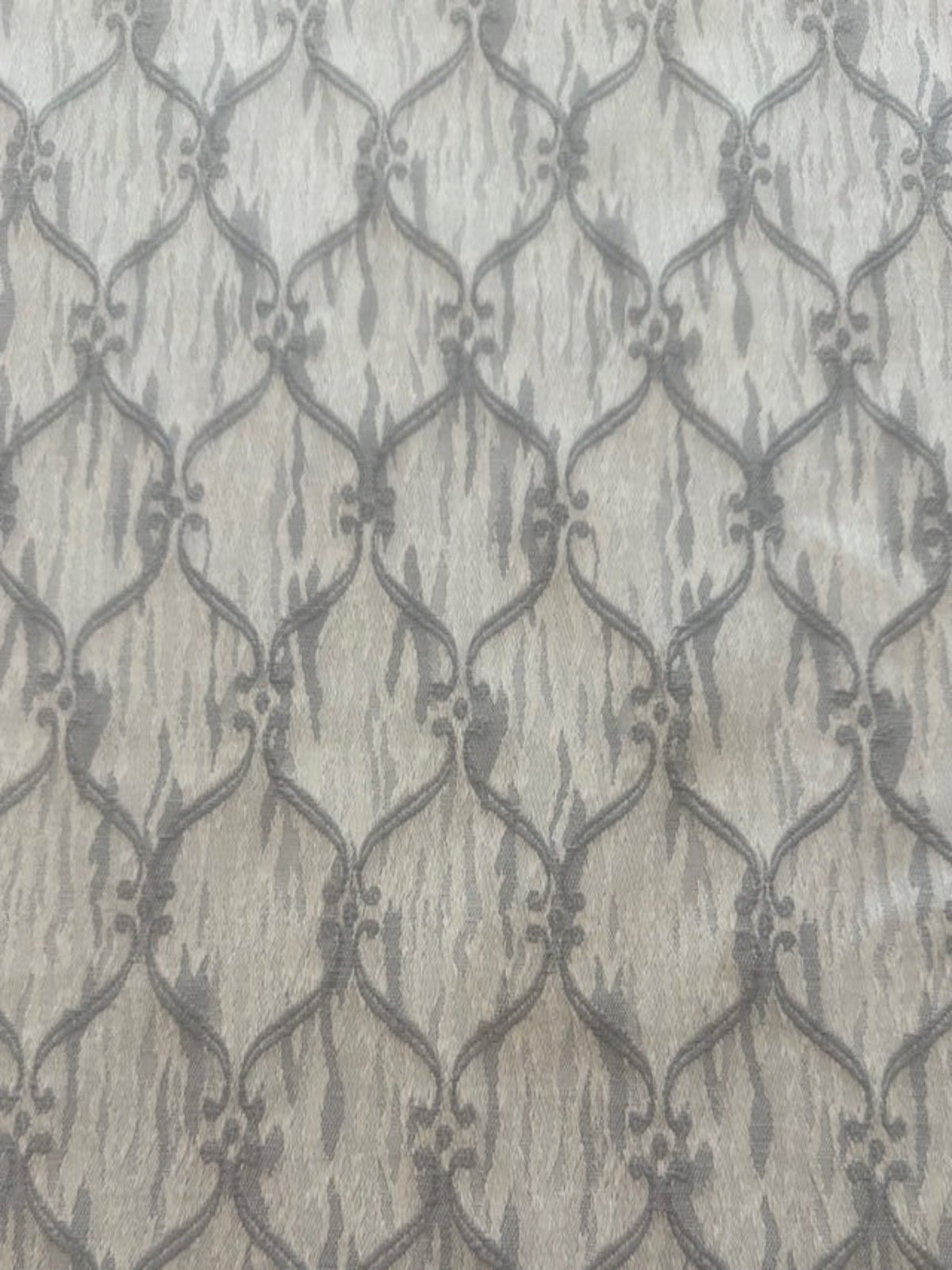 Steel Grey Trellis Jacquard