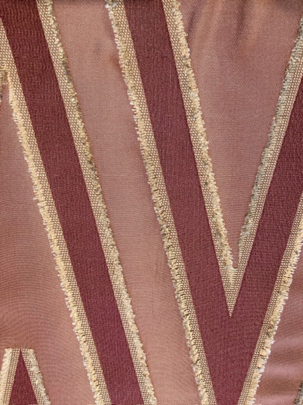 Bright Purple Large Scale Chevron Jacquard " Harlequin - Morika"