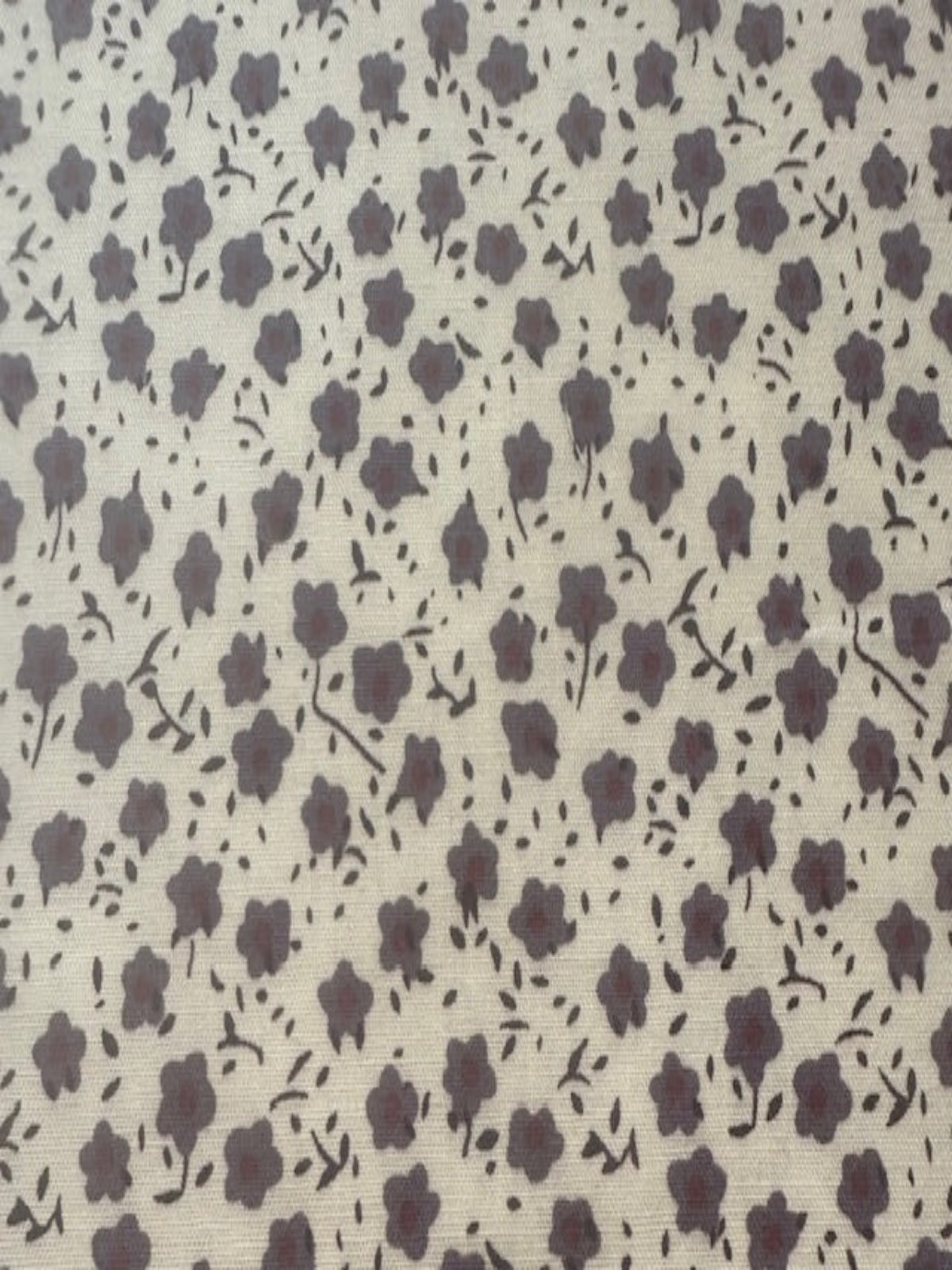 Mauve Ditsy Floral on Cotton Poplin