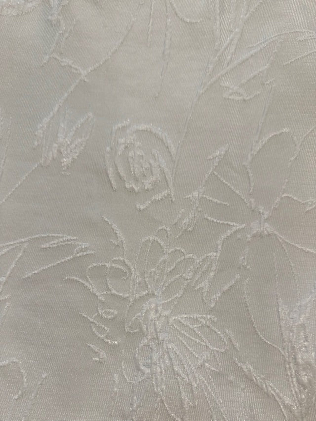 Ivory on Ivory Embossed Jacquard