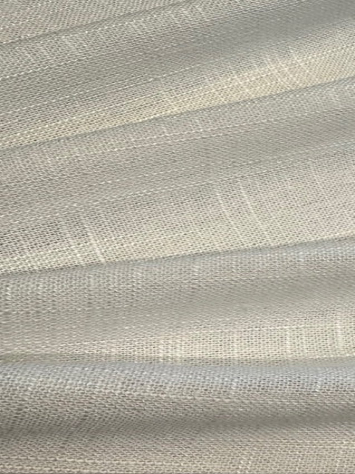 White Linen/Viscose Mix, Slubbed Look