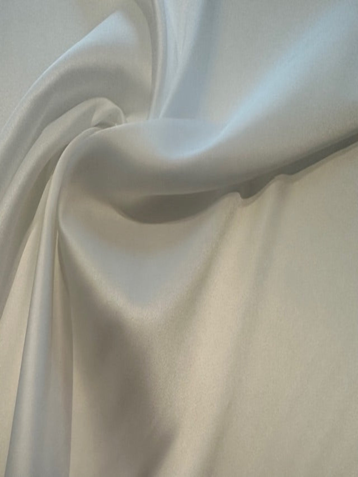 White Satin Lining with Stretch & Recycled Polyester Yarn