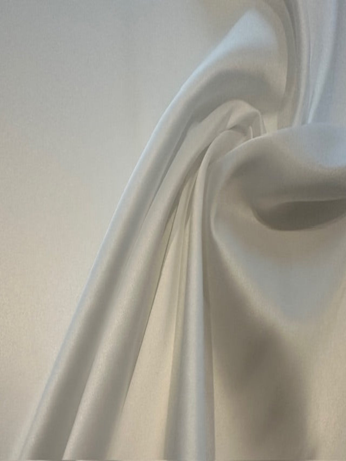 White Satin Lining with Stretch & Recycled Polyester Yarn