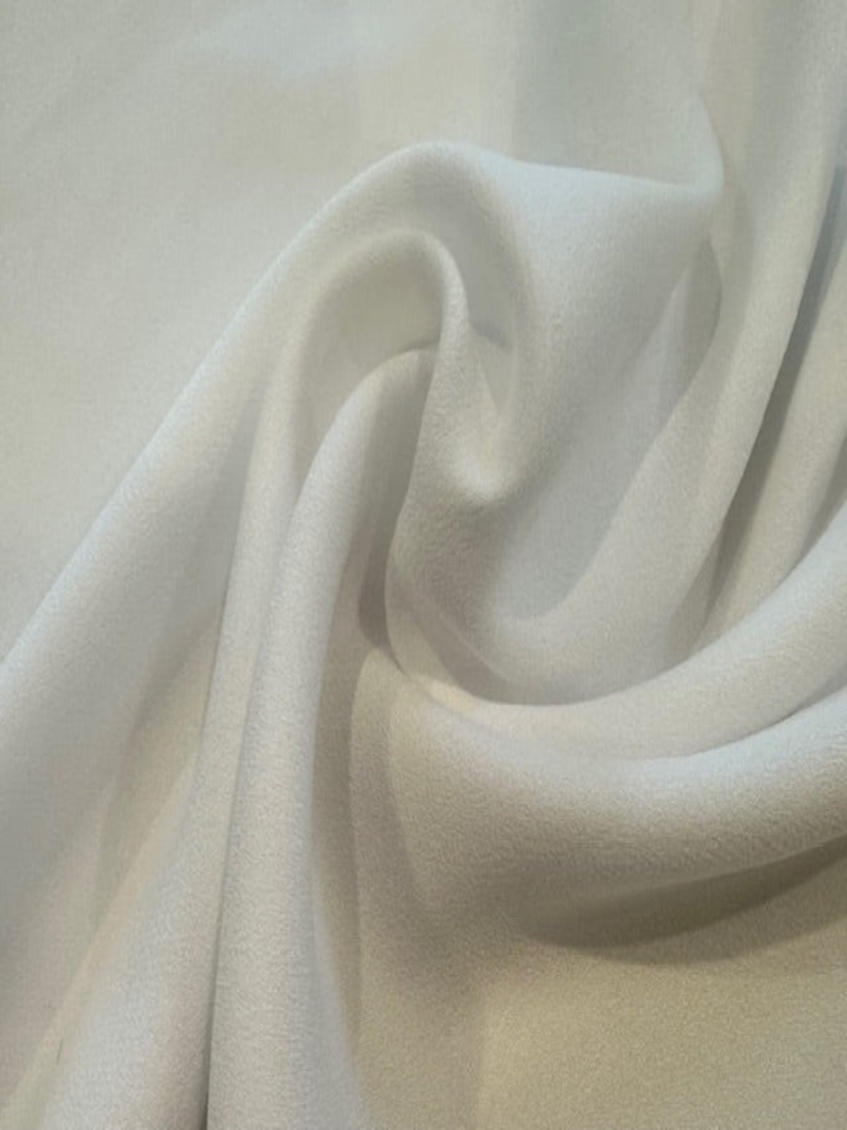 White Satin Backed Crepe - Fluid Handle
