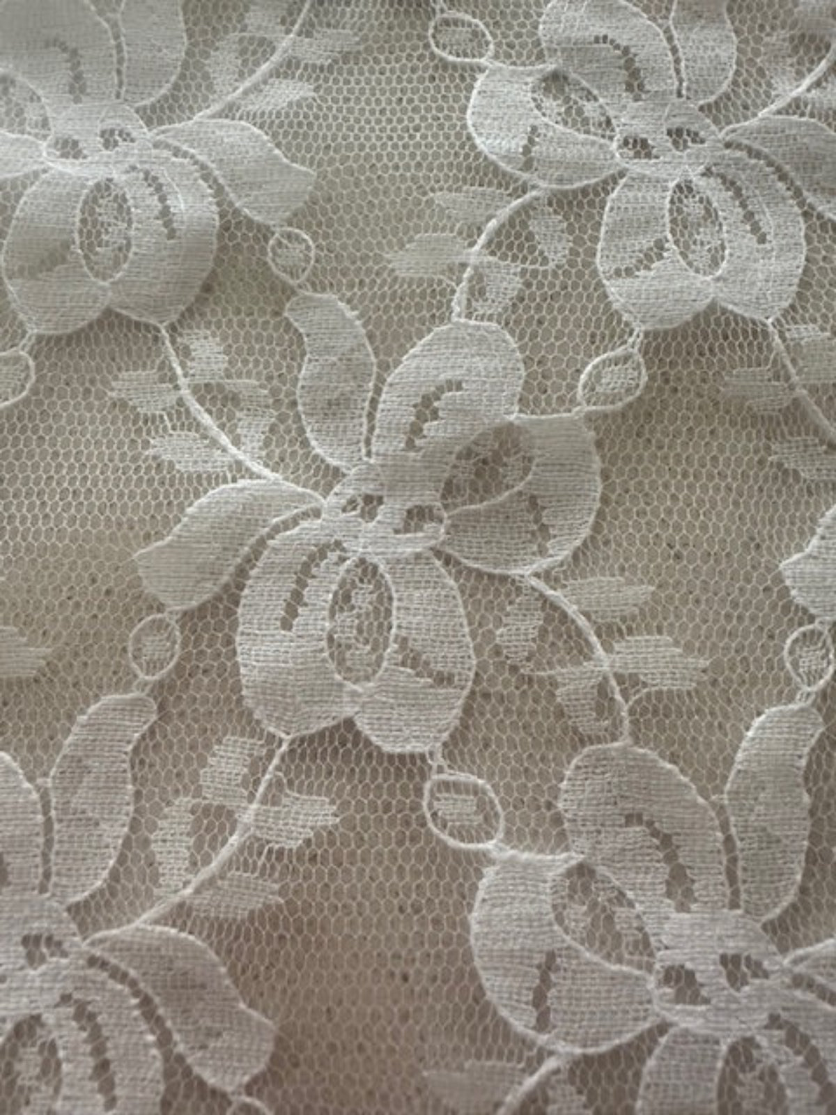 White Ribboned Criss Cross Lace