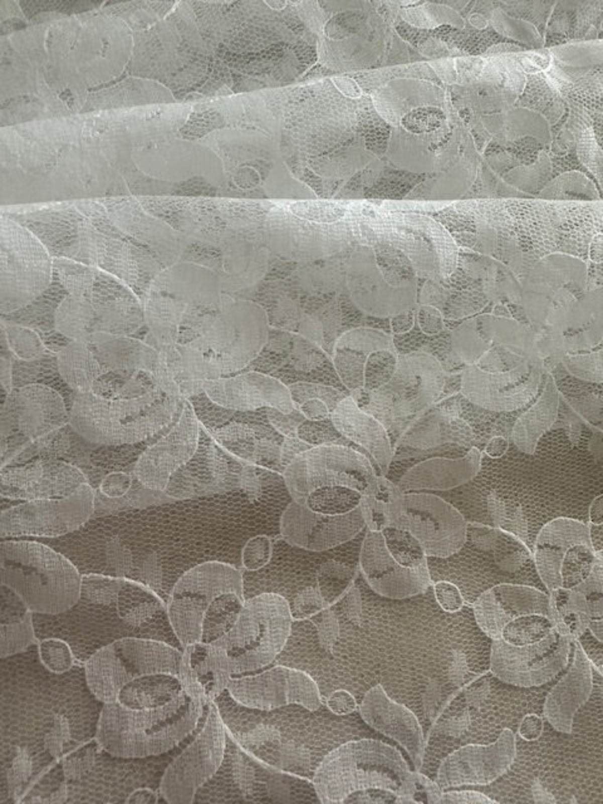 White Ribboned Criss Cross Lace