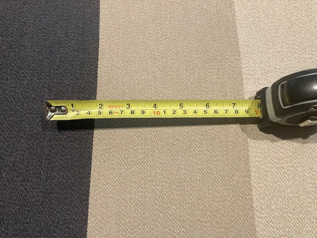 Black/Natural Stripe on Textured Base. "Robert Allen - Kabir Stripe Onxy"