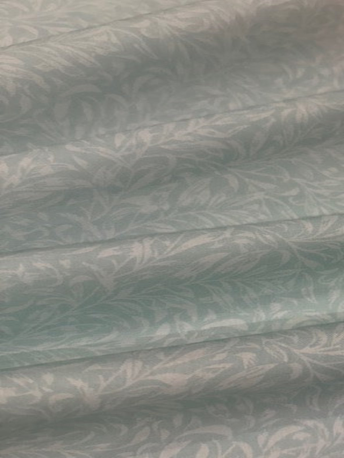 Willow Bough Trailing Leaf on Seafoam Cotton by "William Morris"