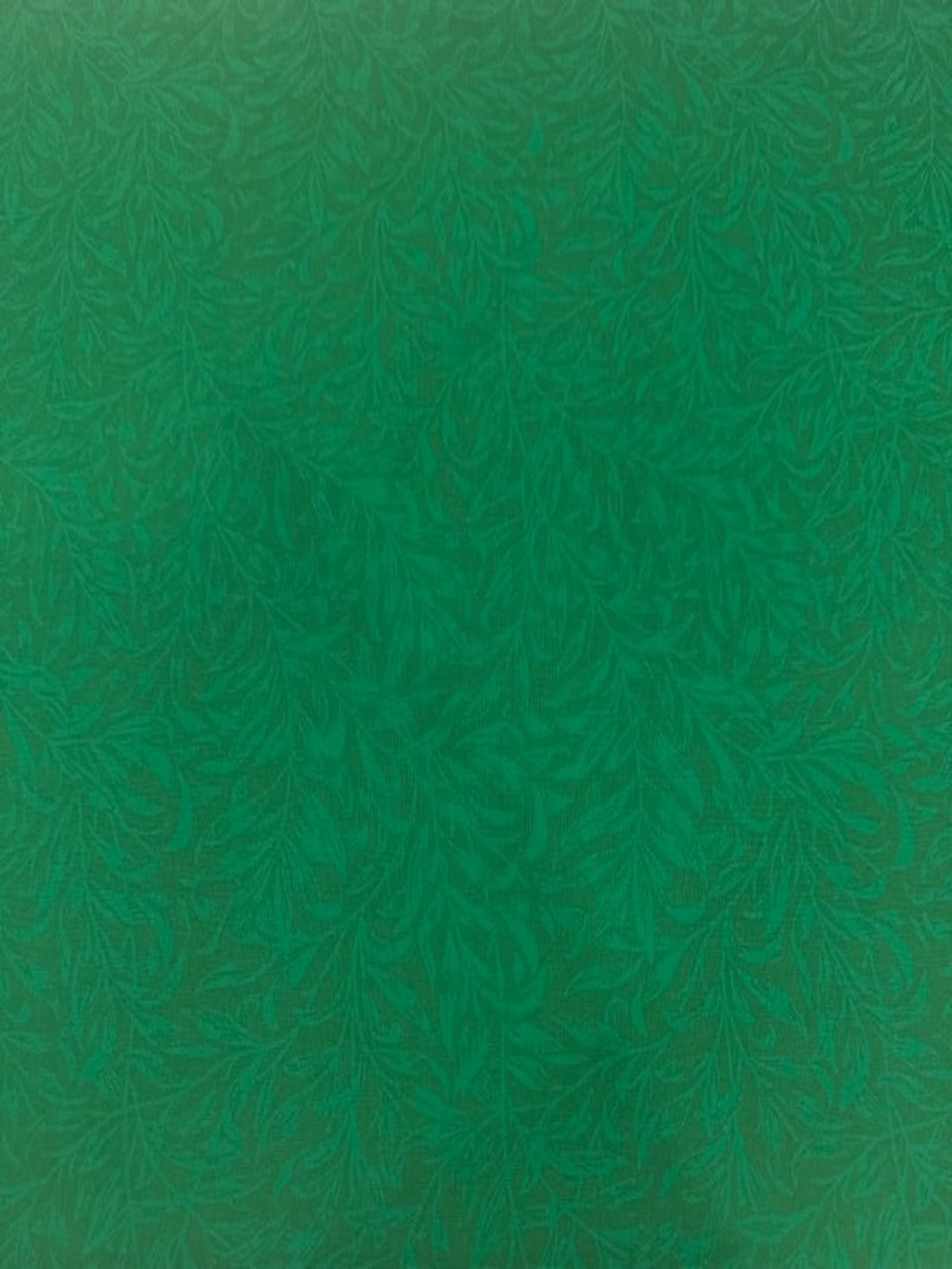 Willow Bough Trailing Leaf on Rich Green Cotton by "William Morris"