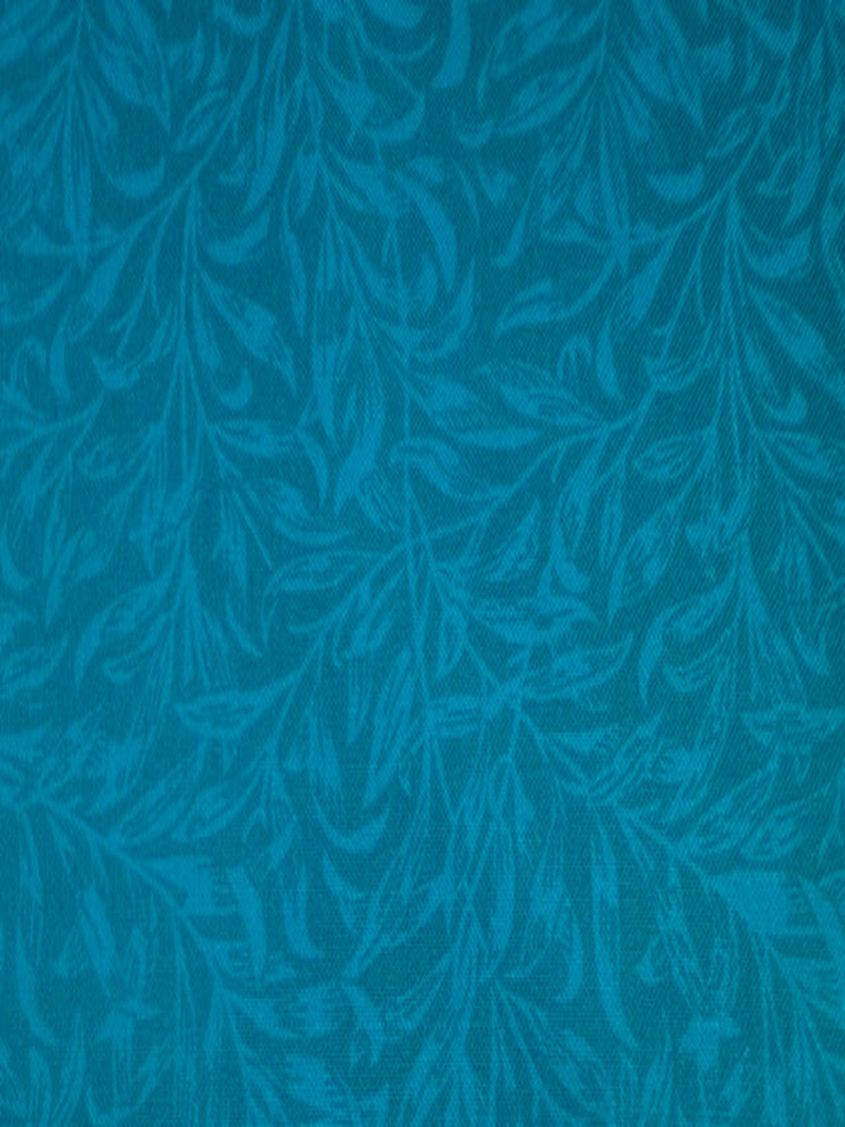 Willow Bough Trailing Leaf on Teal Cotton by "William Morris"