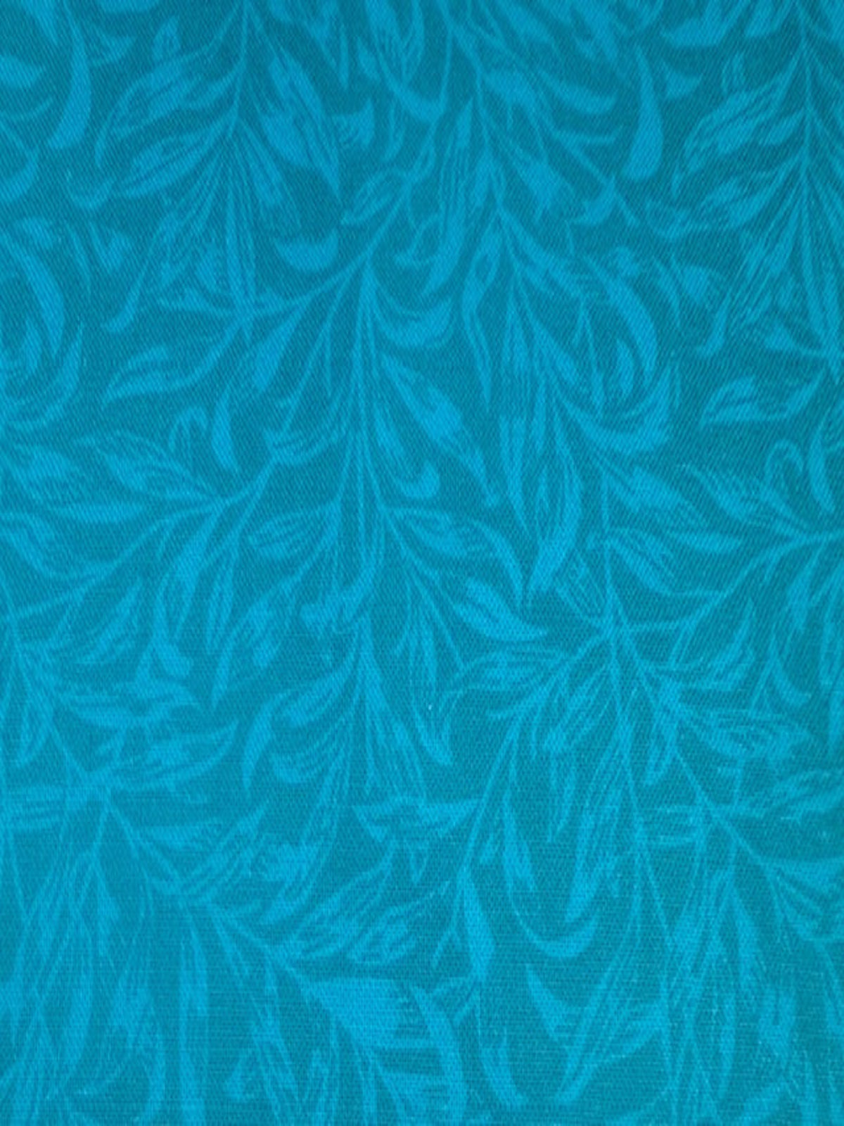 Willow Bough Trailing Leaf on Teal Cotton by "William Morris"
