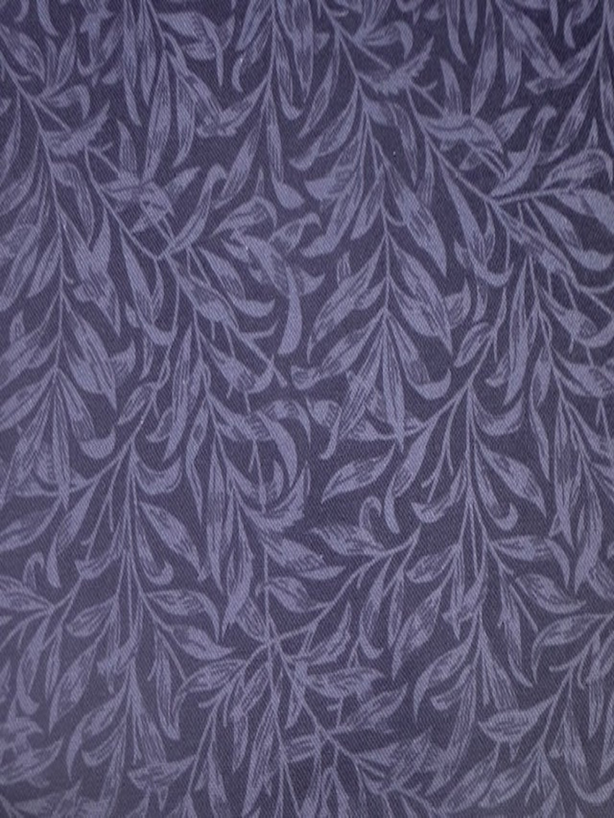 Willow Bough Trailing Leaf on Charcoal Cotton by "William Morris"