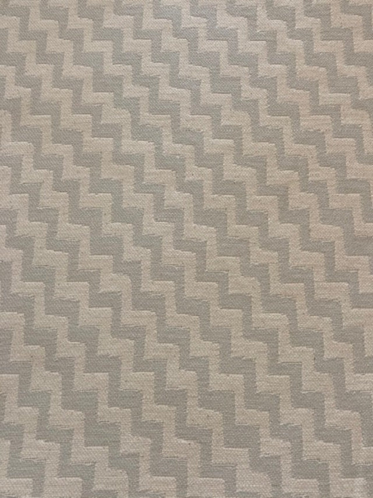 Silver & Cream Stepped Jacquard