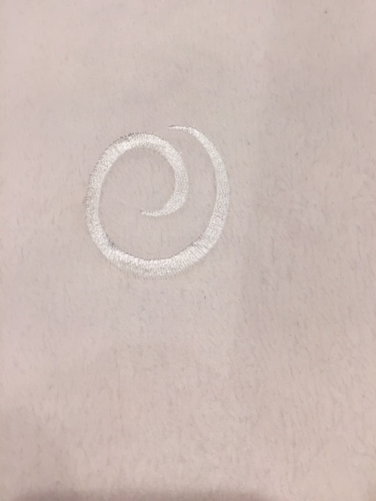 Ivory Swirl embroidery on Organza