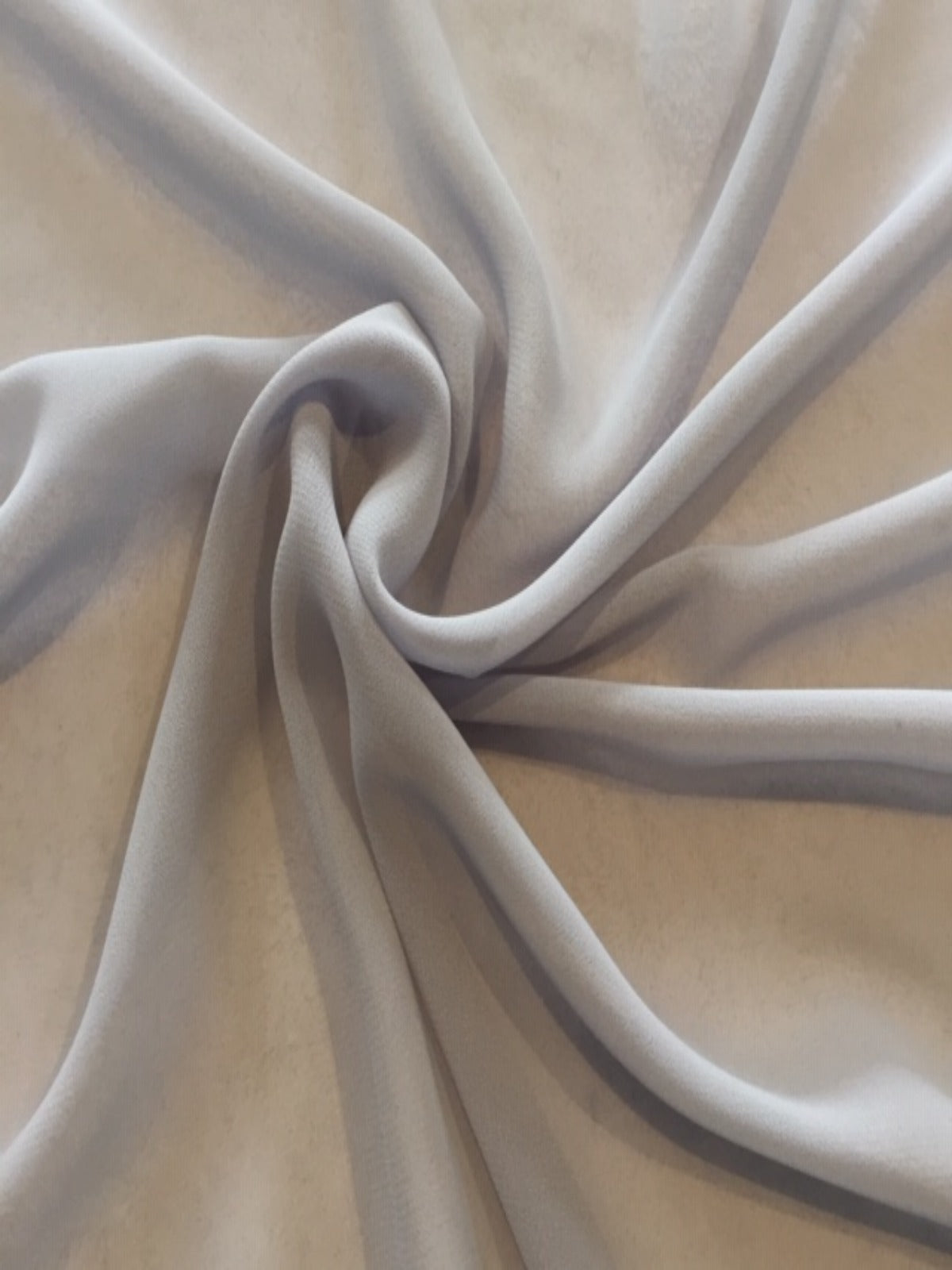 Silver Woven Chiffon