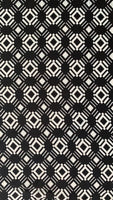 Black diamond abstract print on Chiffon - Deadstock fabric on AmoThreads