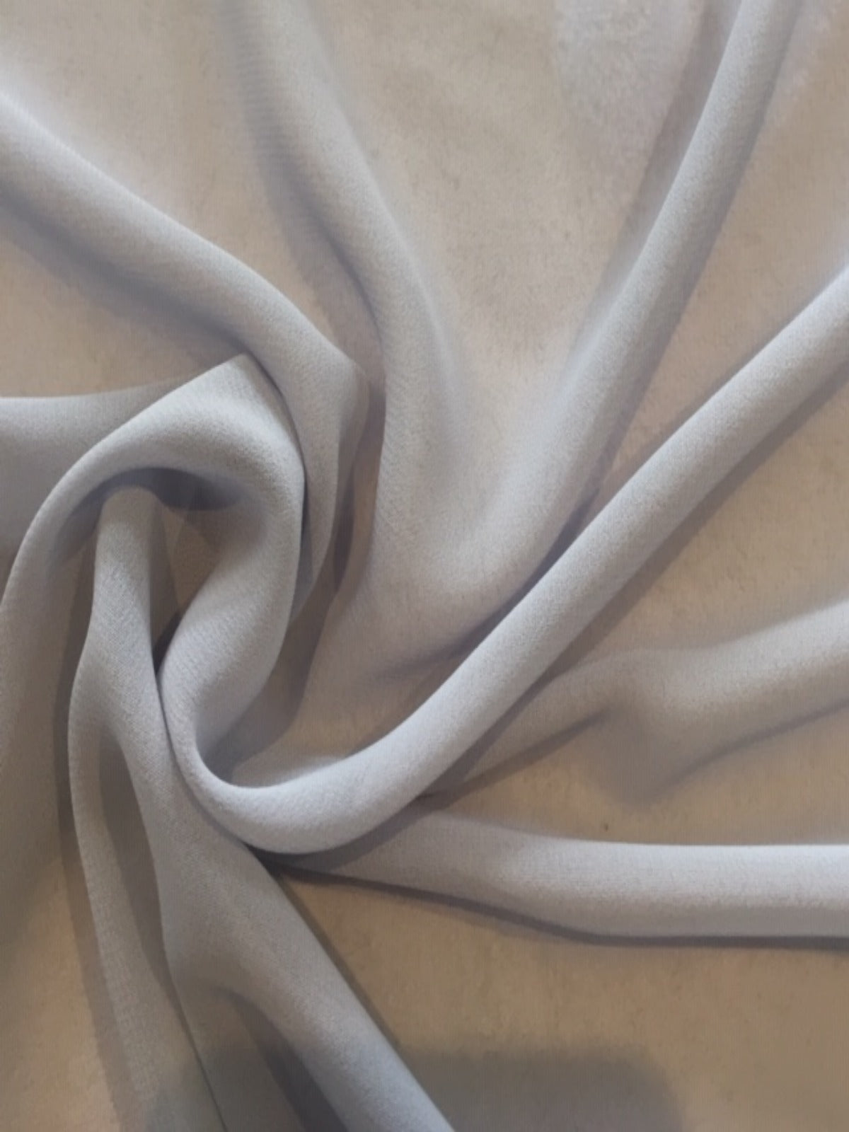 Silver Woven Chiffon