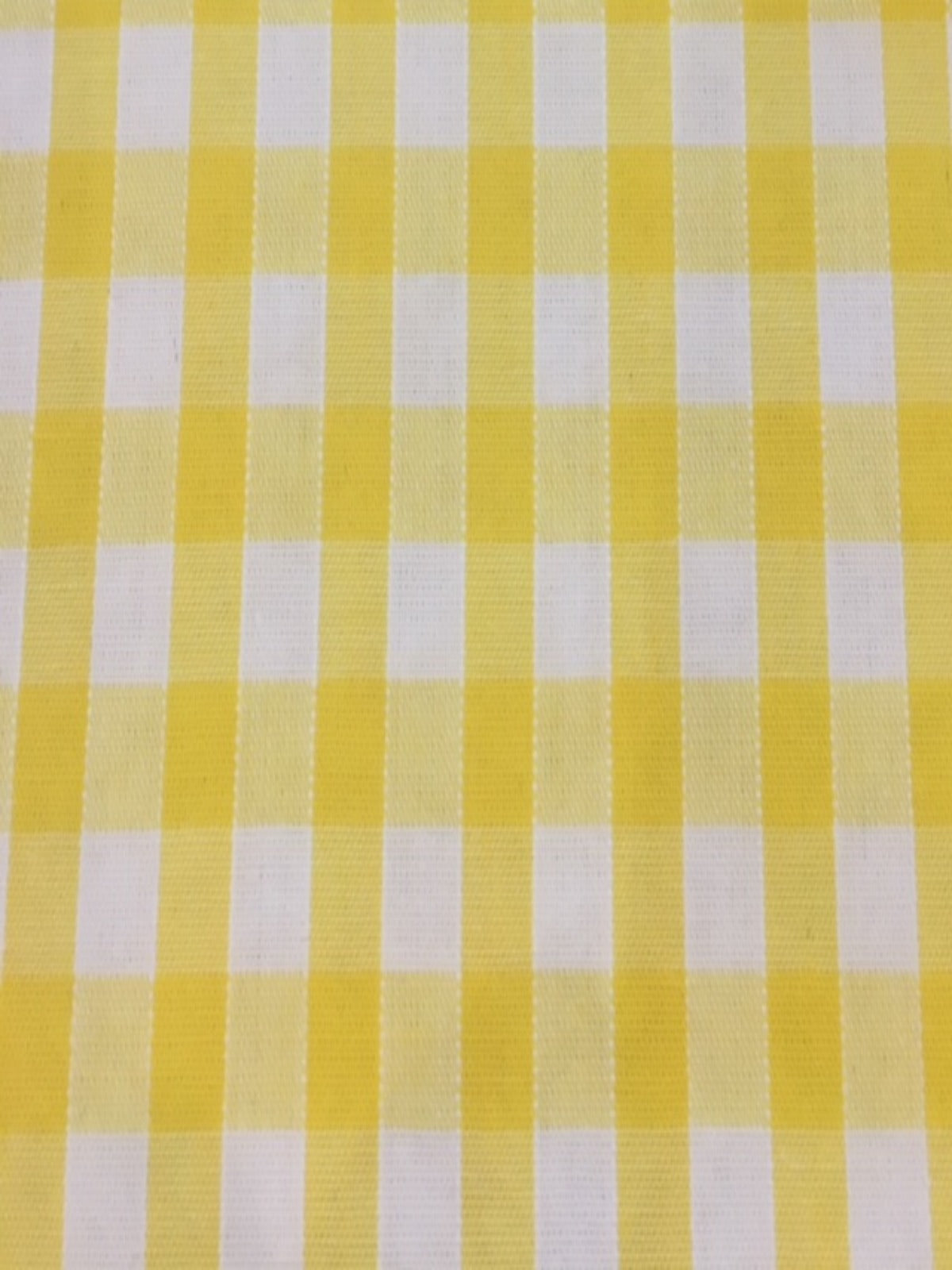 Yellow 1/4" Gingham Check - Deadstock fabric on AmoThreads