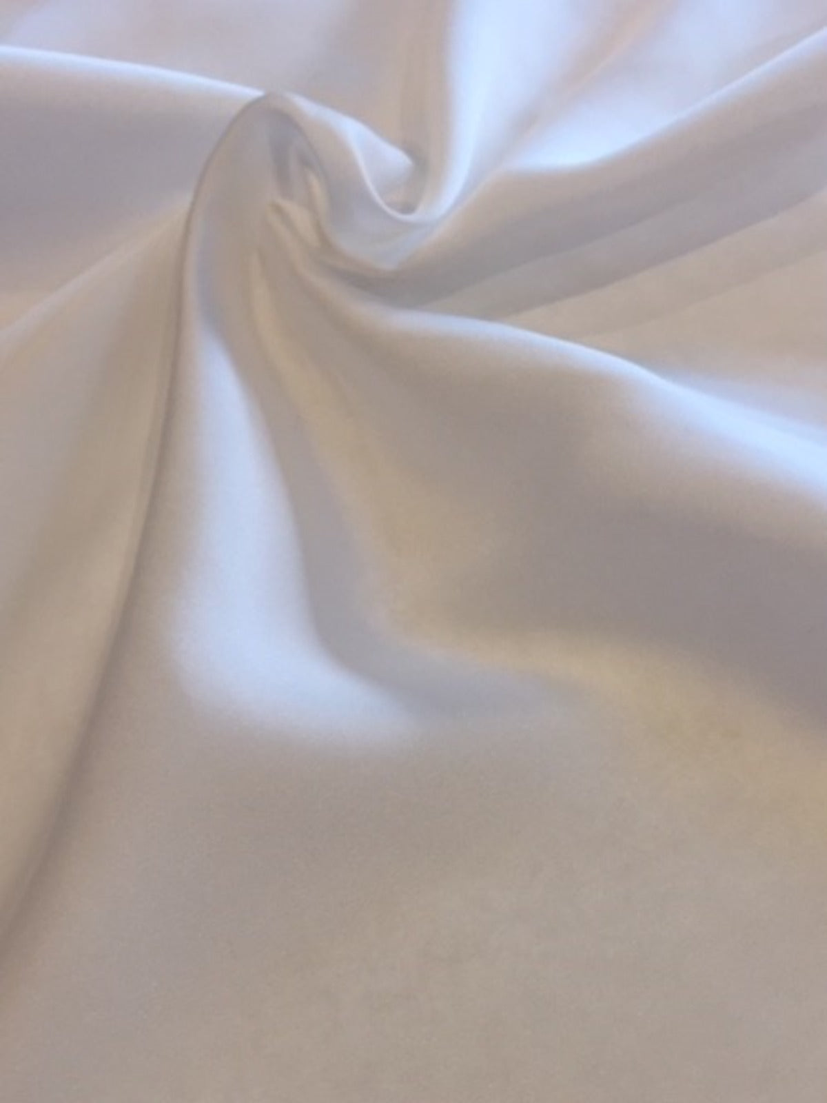 Ivory Silky Satin RECYCLED Polyester - Deadstock fabric on AmoThreads