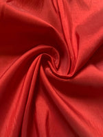 Vermillion textured Taffeta - Deadstock fabric on AmoThreads