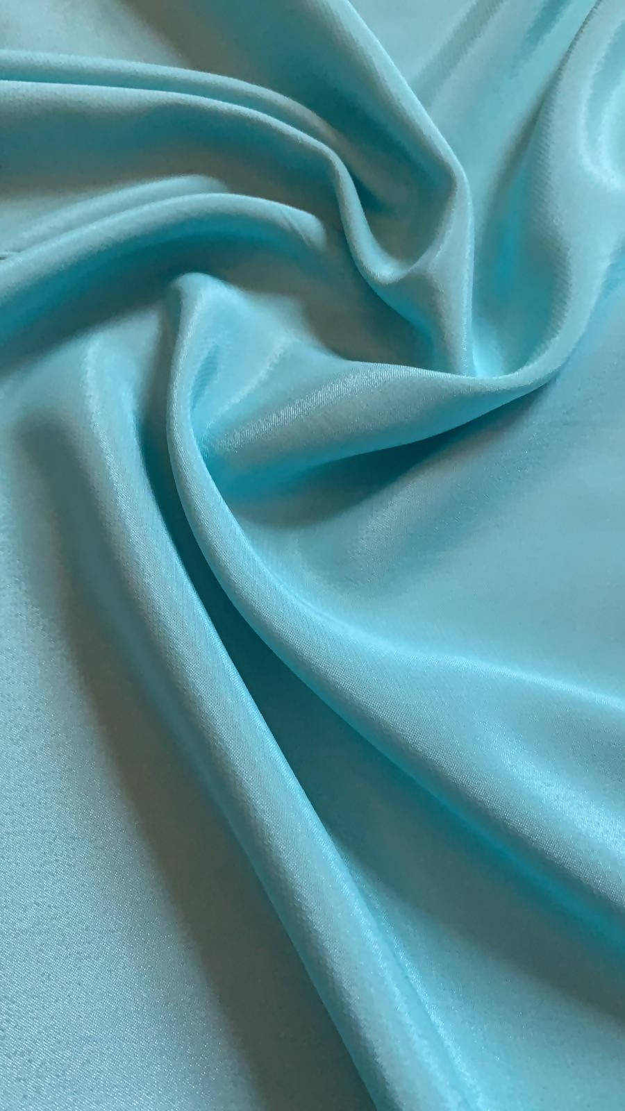 Spearmint Satin Backed Crepe - Deadstock fabric on AmoThreads