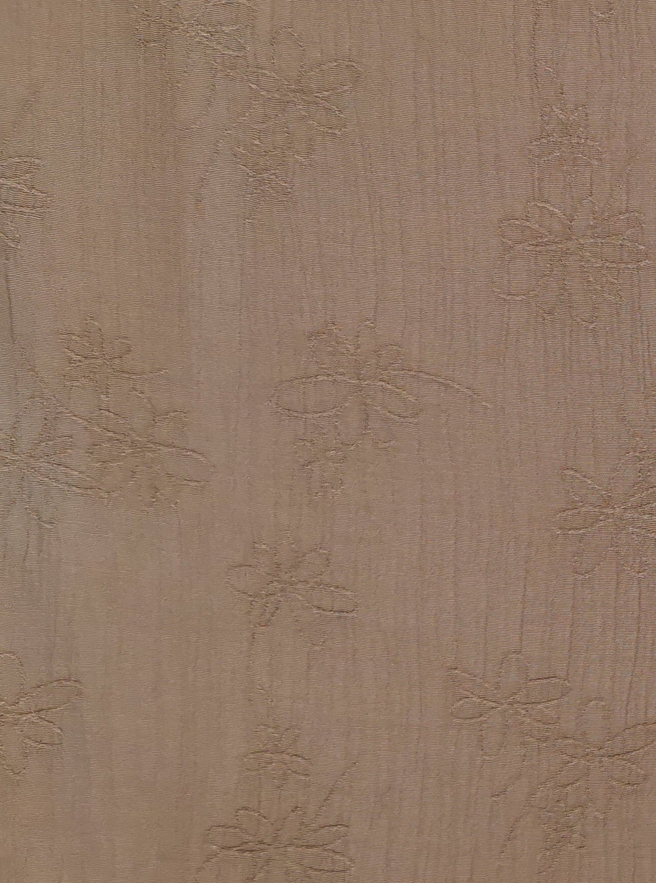 Light Grey/Green Embroidery On Crinkle