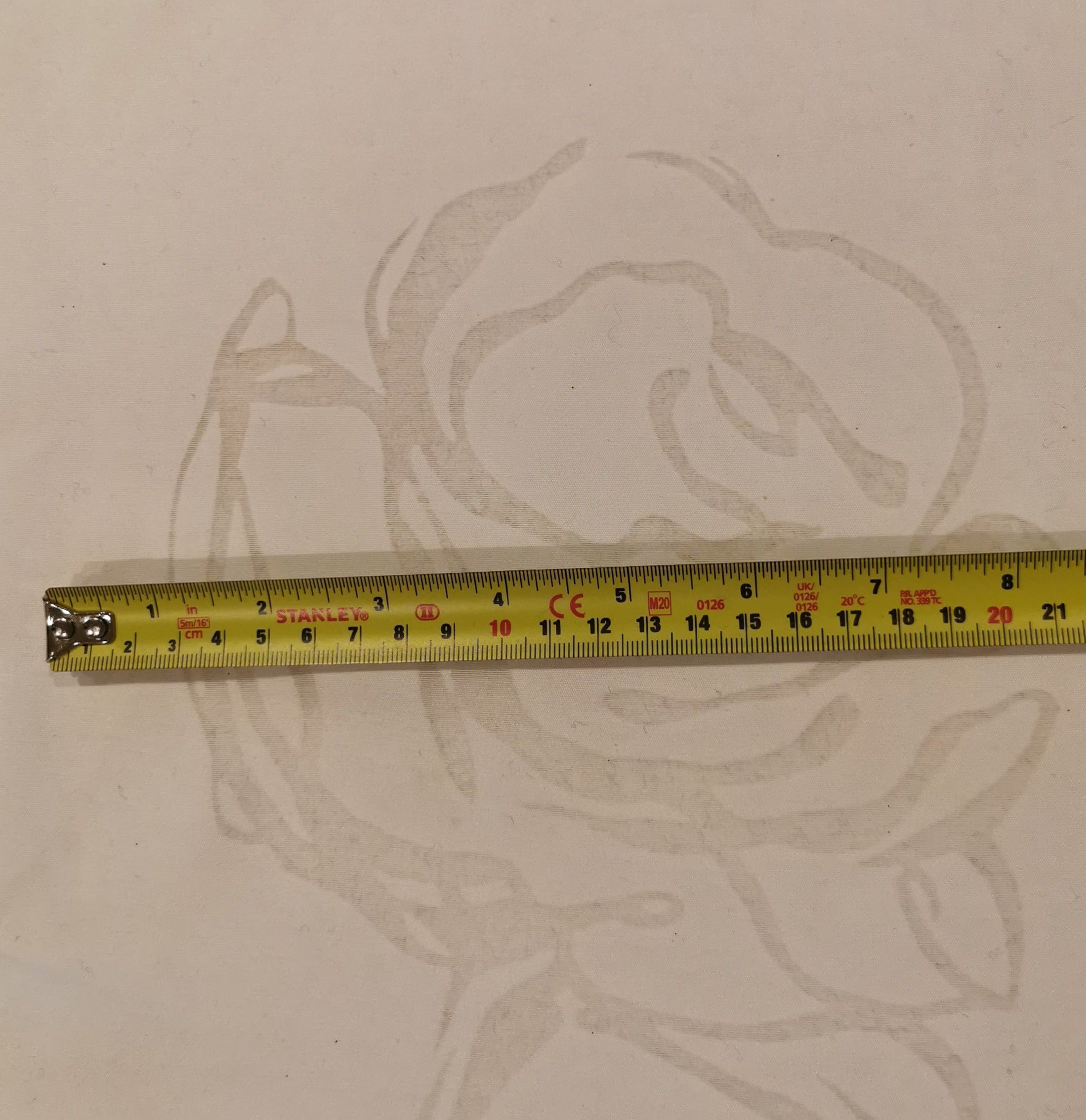 Off White Large Rose Burnout