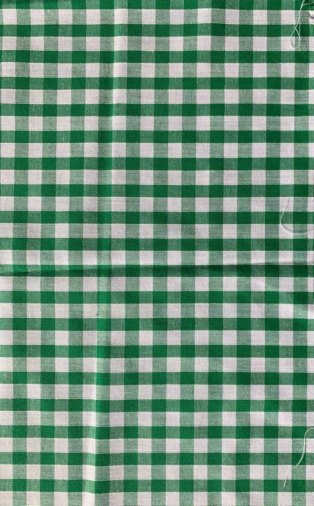 Emerald 1/4" Gingham Check - Deadstock fabric on AmoThreads