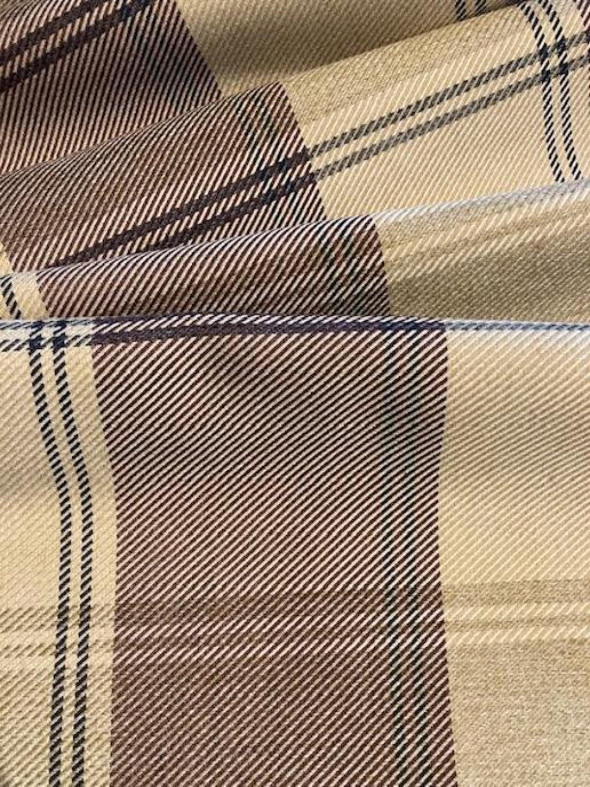 Beige / Mink Twill Effect Check