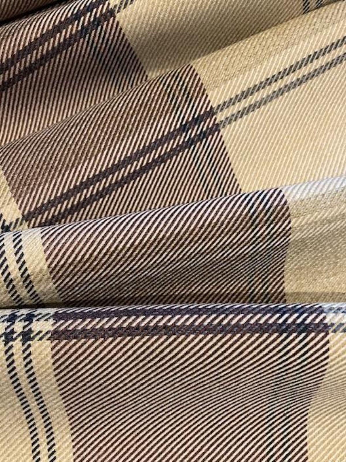 Beige / Mink Twill Effect Check