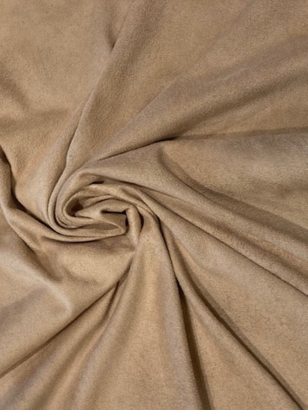 Beige Suede one Side, Sheen the other, Fluid Drape