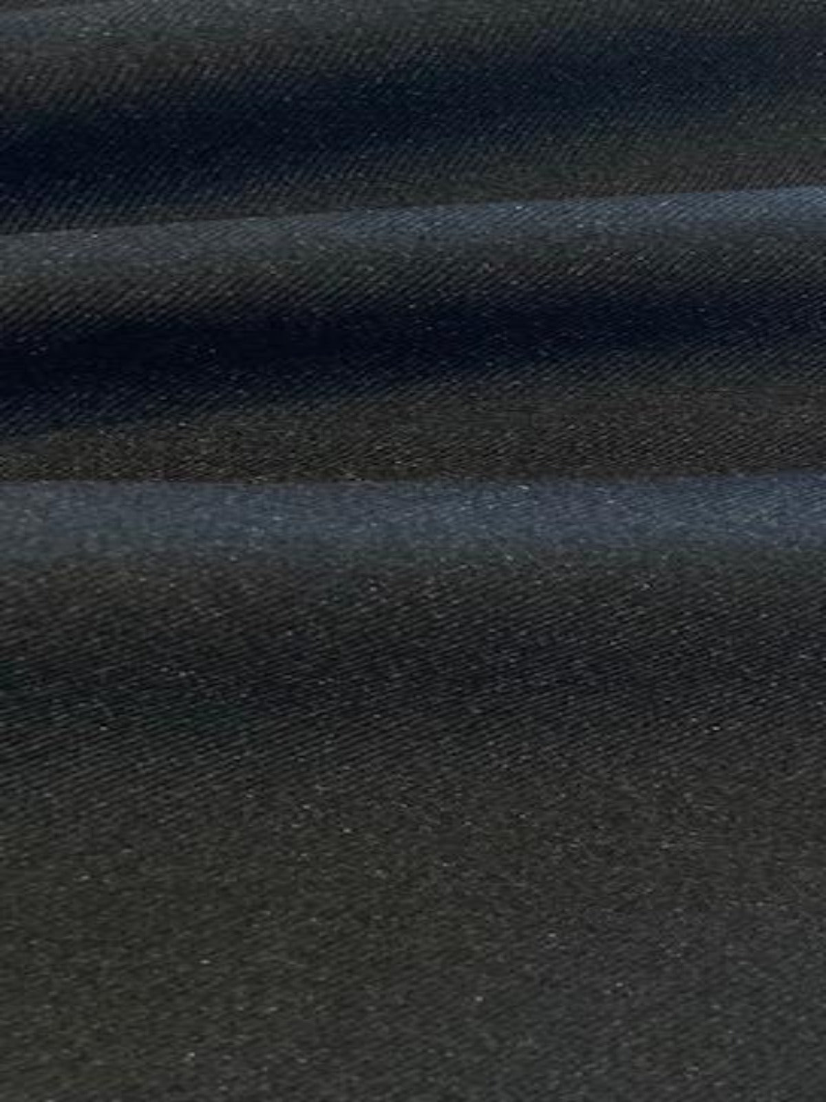 Black Twill with Mechanical Stretch RECYCLED Polyester