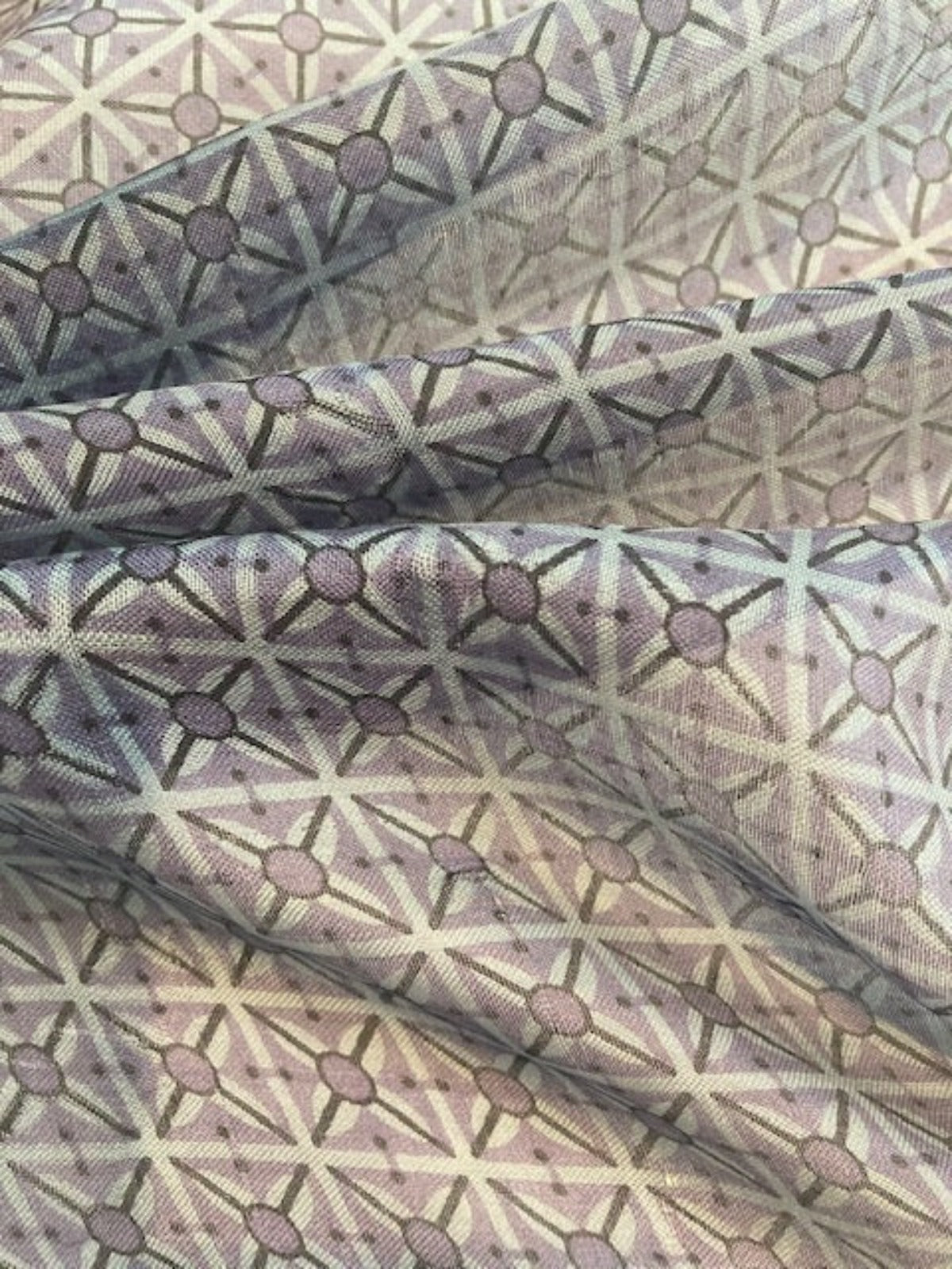 Blue Cross Square Coloured Woven Light weight Silk Taffeta