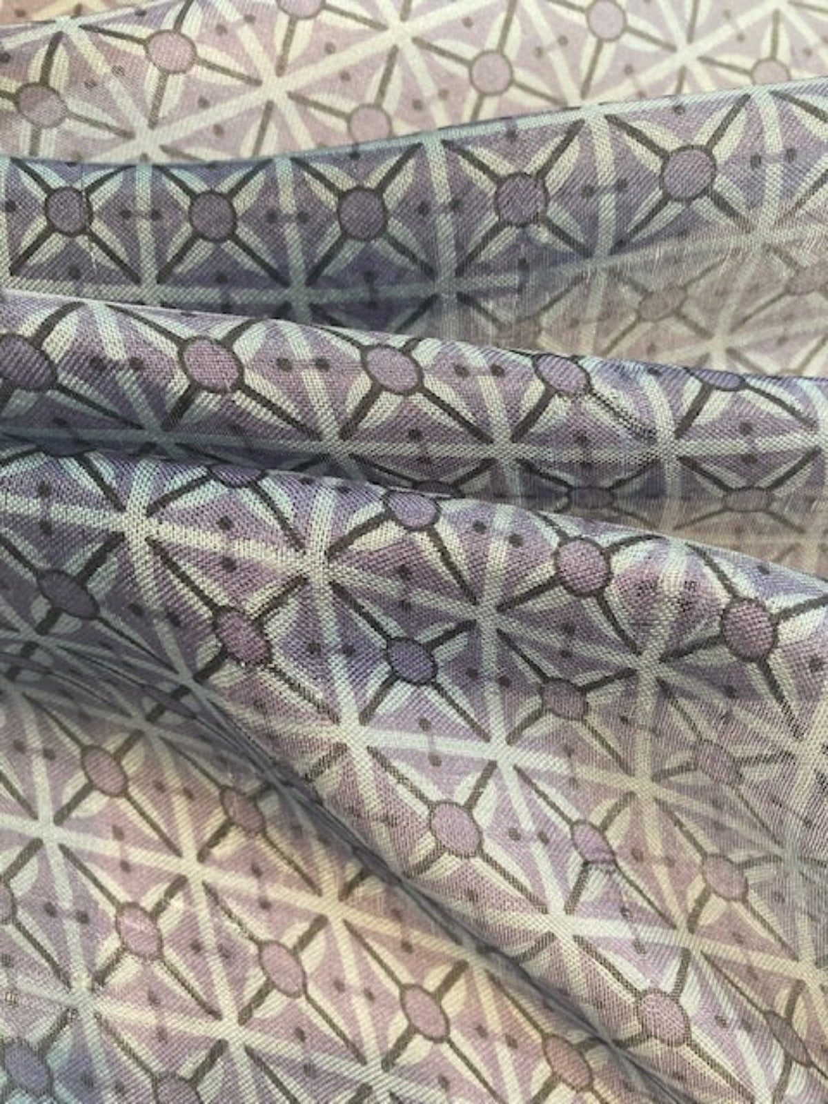 Blue Cross Square Coloured Woven Light weight Silk Taffeta