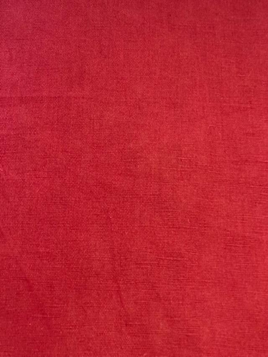 Burgundy Linen/Cotton