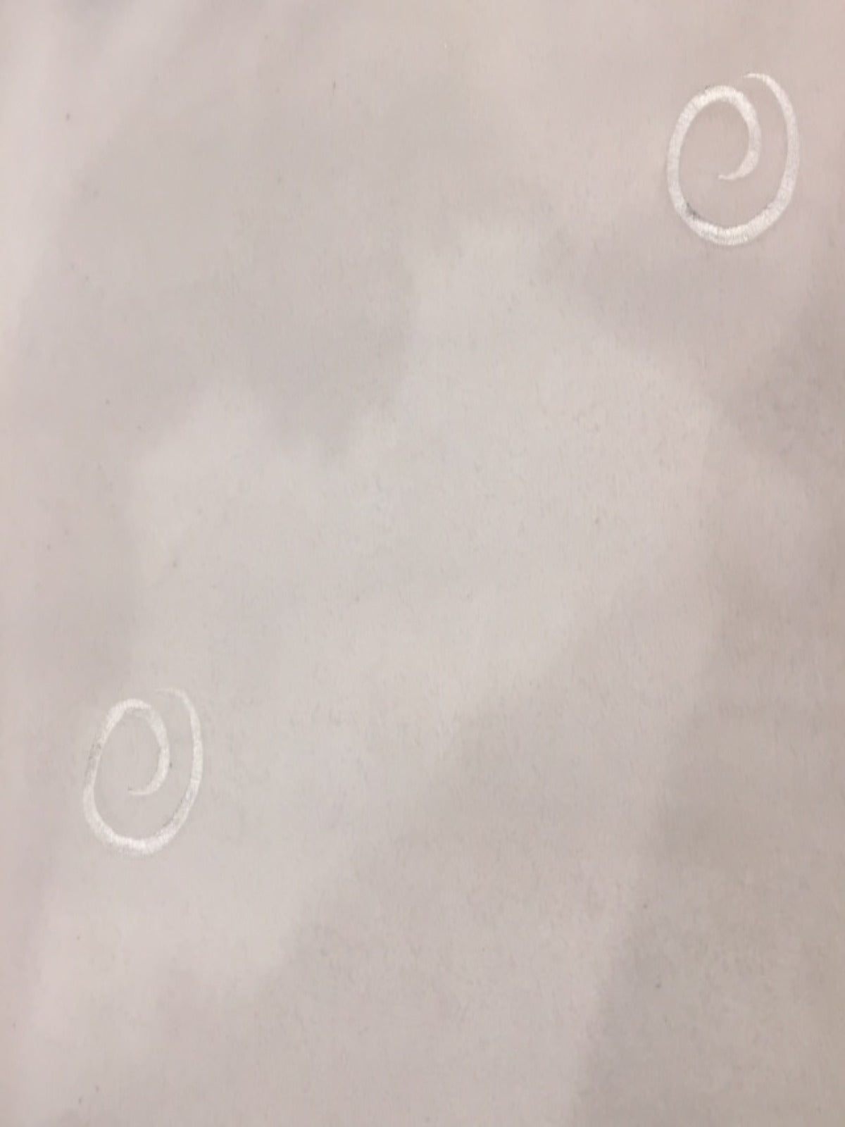 Ivory Swirl embroidery on Organza