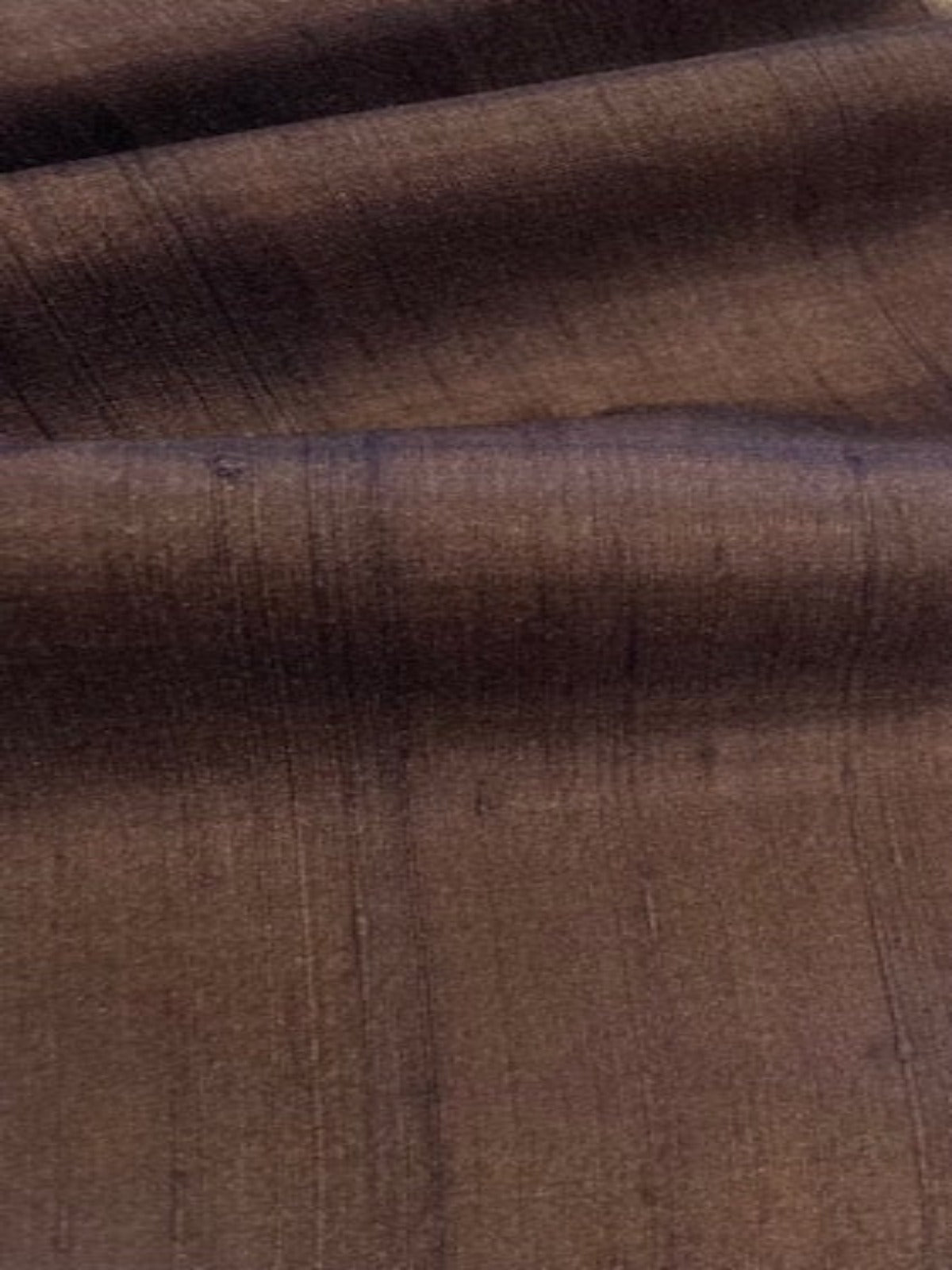 Chocolate Lightweight Soft Feel Silk Dupion