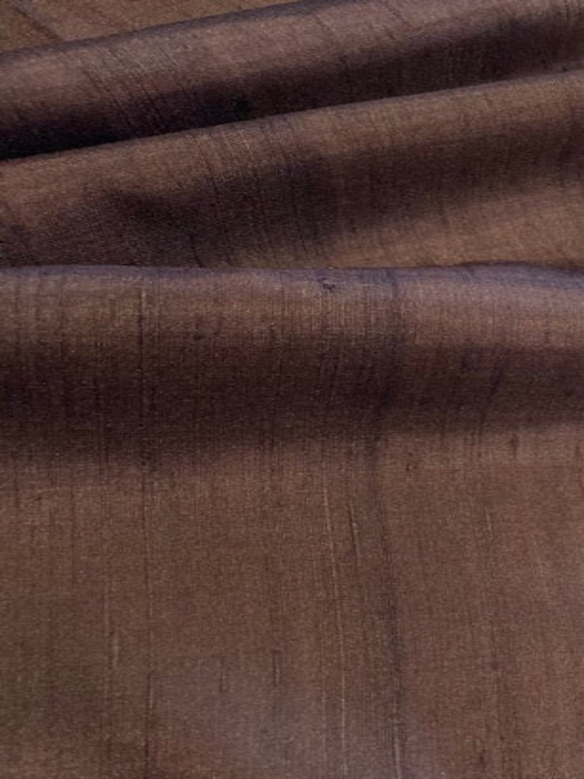 Chocolate Lightweight Soft Feel Silk Dupion