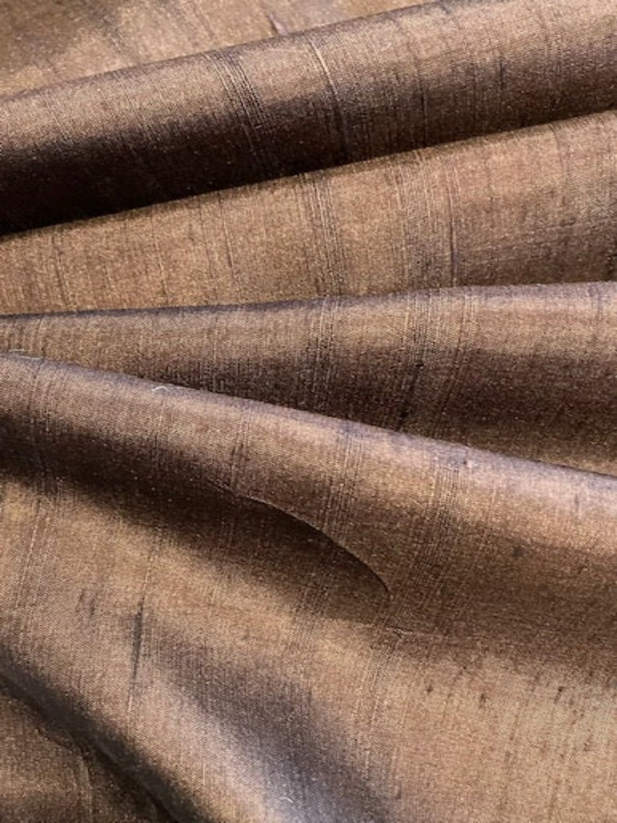 Chocolate Lightweight Soft Feel Silk Dupion
