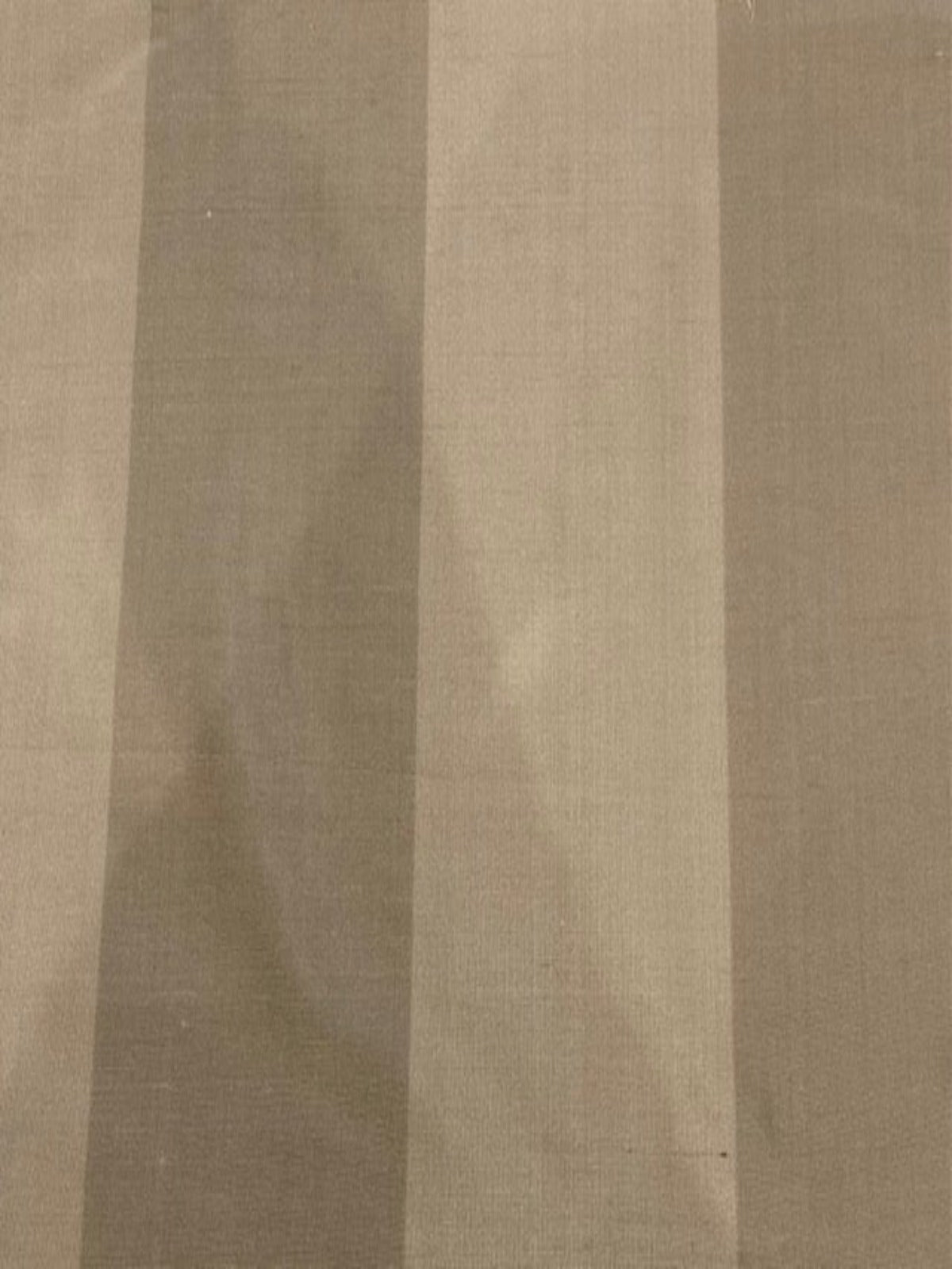 Coffee broad stripe on Silk Dupion