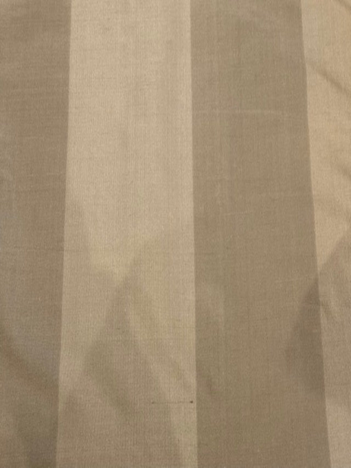 Coffee broad stripe on Silk Dupion