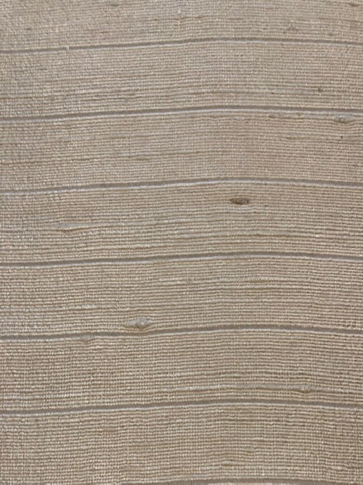 Pale Cream Slight Sheen Silk Dupion with 2cm Stripe