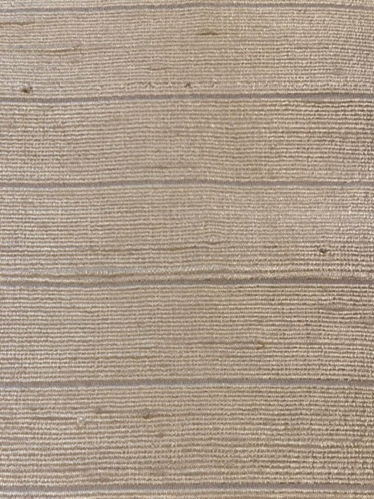 Pale Cream Slight Sheen Silk Dupion with 2cm Stripe