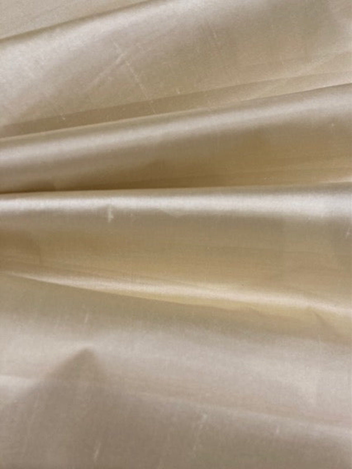 Cream / Cream Stripe Silk Dupion