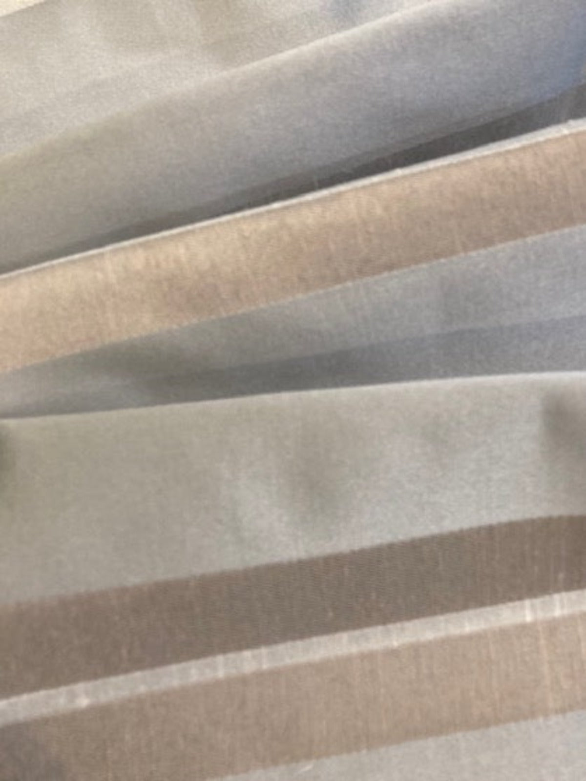 Pastel Blue Satin Stripe Furnishing Fabric