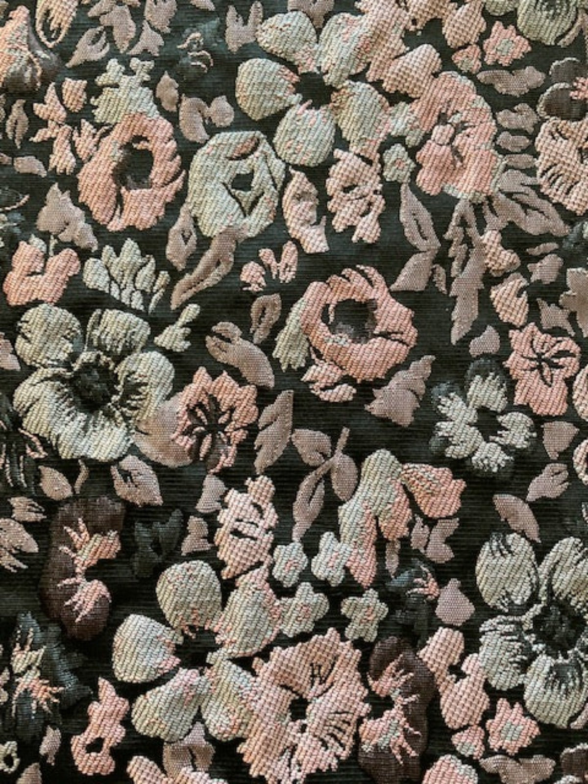 Dusty Pink Jacquard on Black
